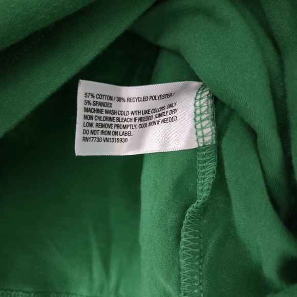 Target Wild Fable Green Short Sleeve Crop Top T-Shirt Womens Size Medium Casual - Picture 3 of 6